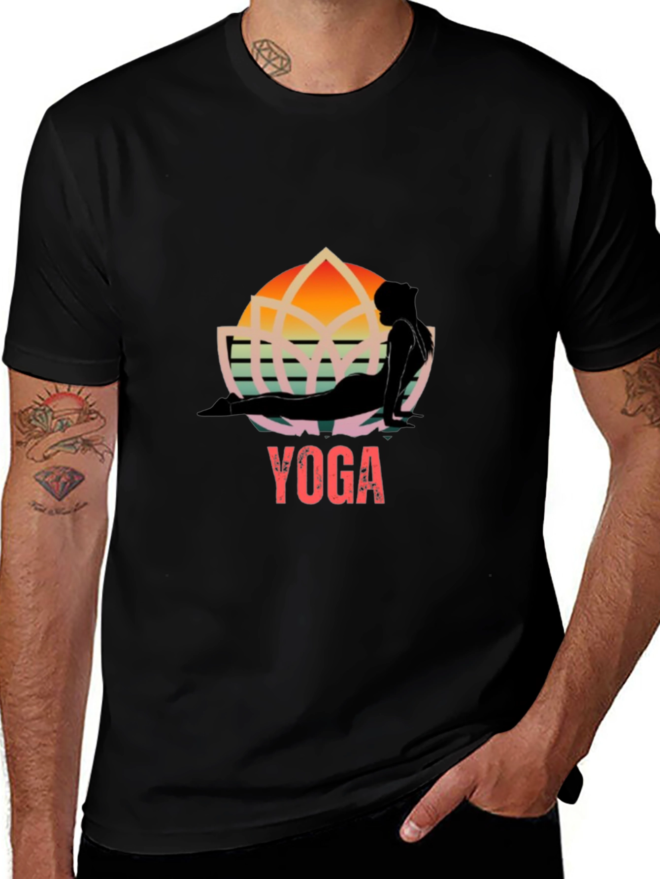Yoga Silhouette Graphic T-Shirt