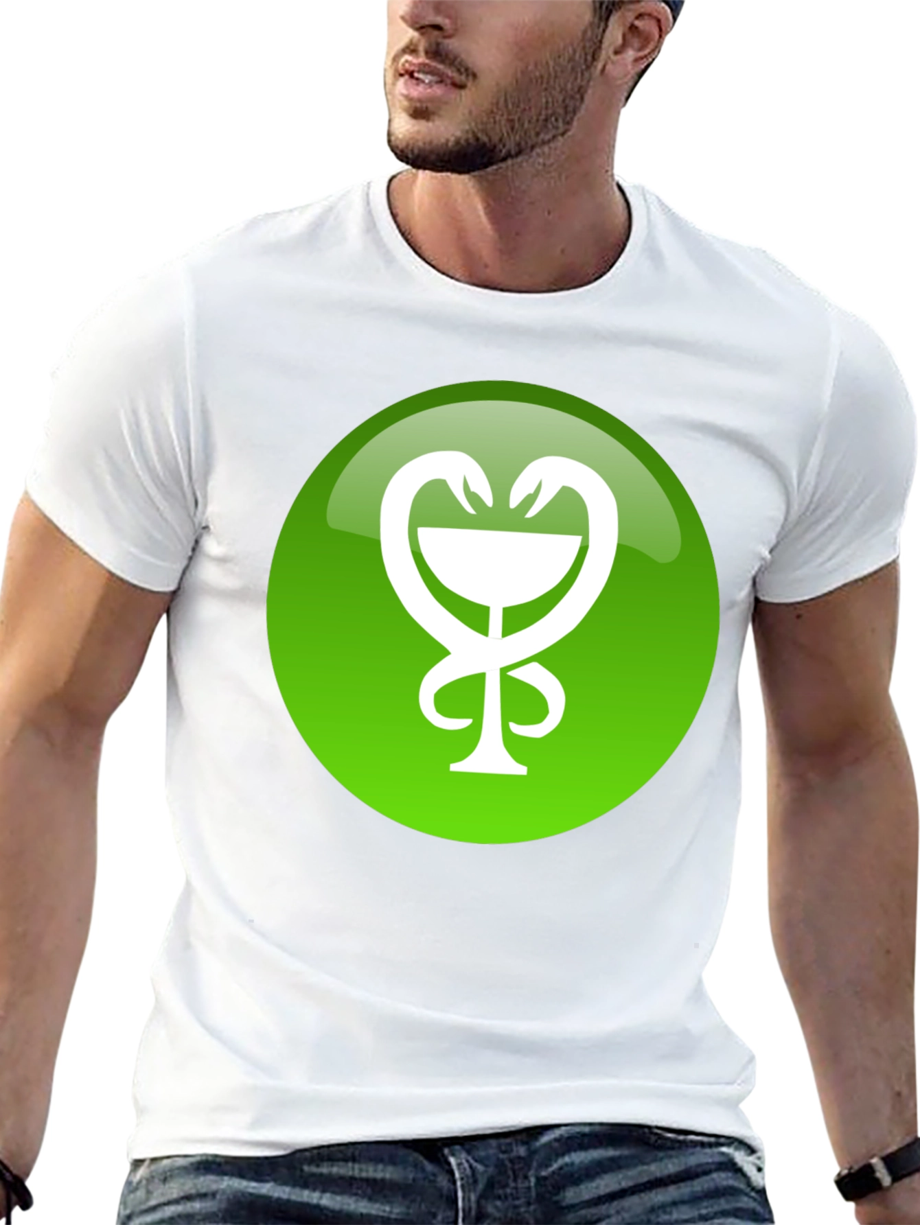 Pharmacy Symbol Graphic Tee - Green
