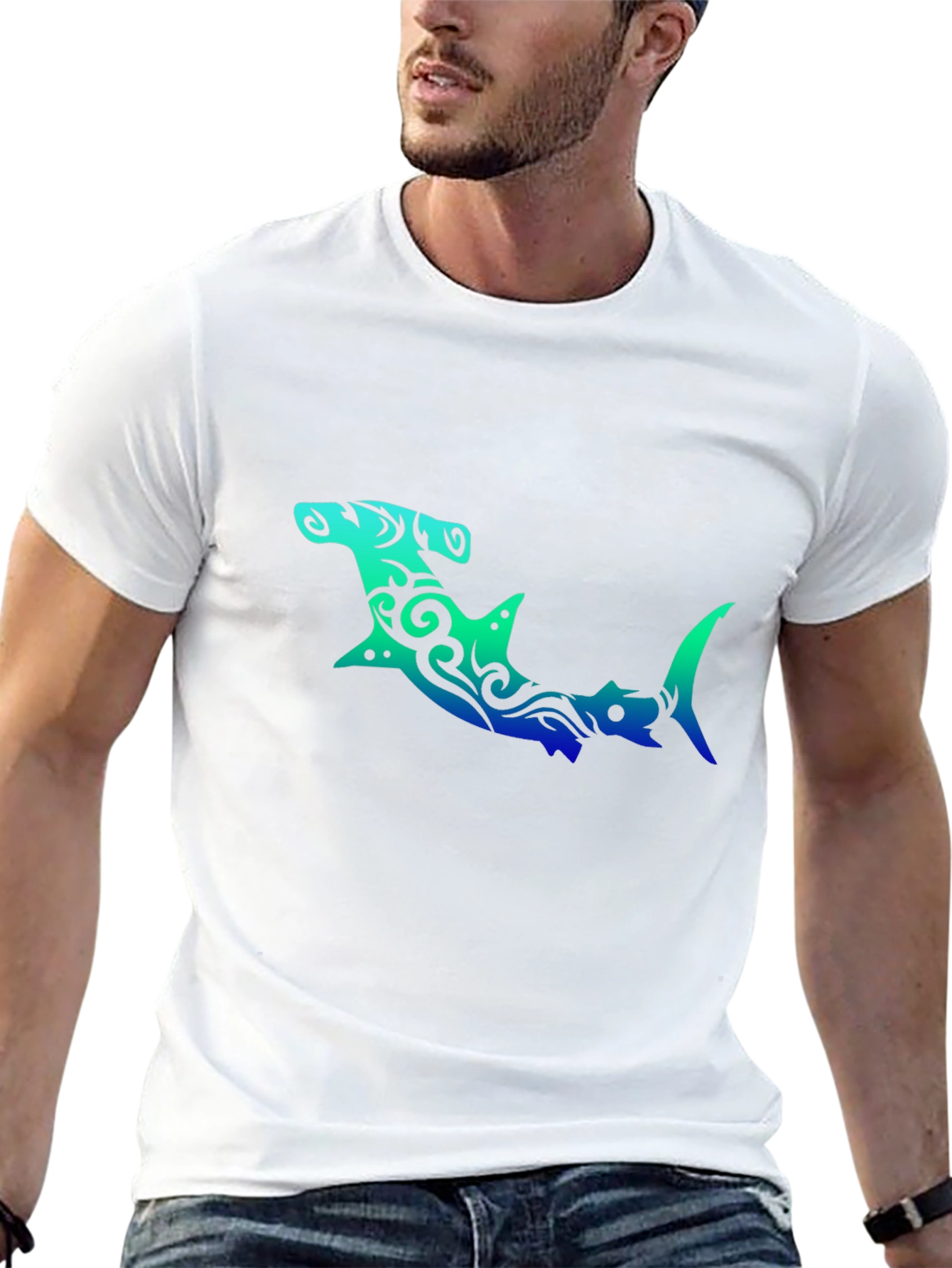 Hammerhead Shark Graphic Tee - Unique Design