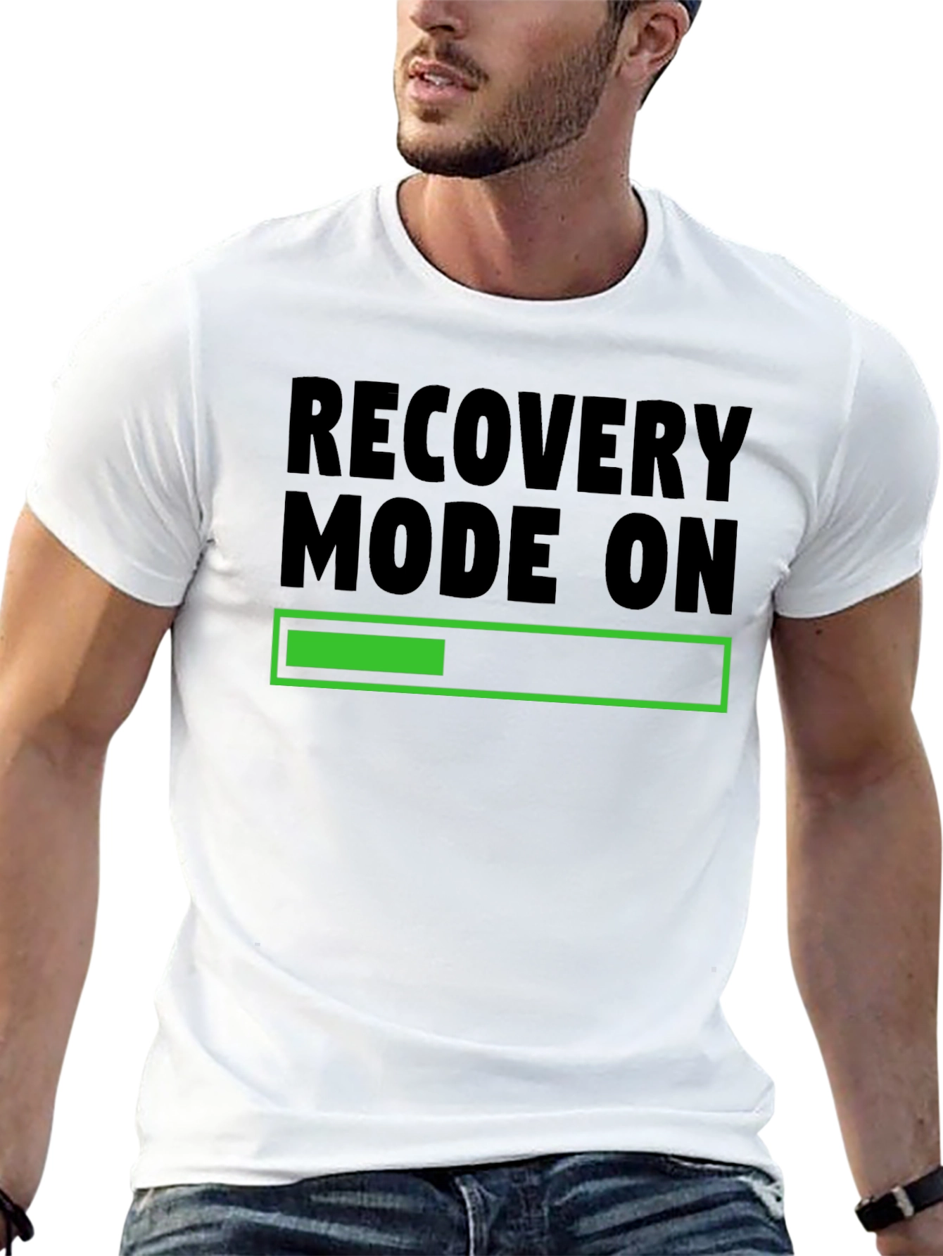 Recovery Mode On Black T-Shirt