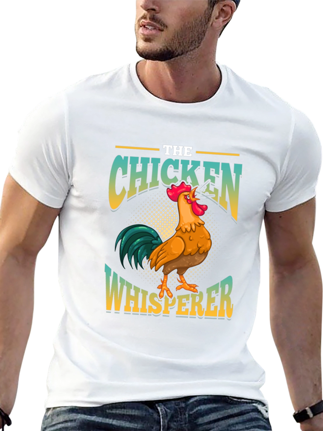 Chicken Whisperer Graphic T-Shirt - Farm Animal Lover Tee