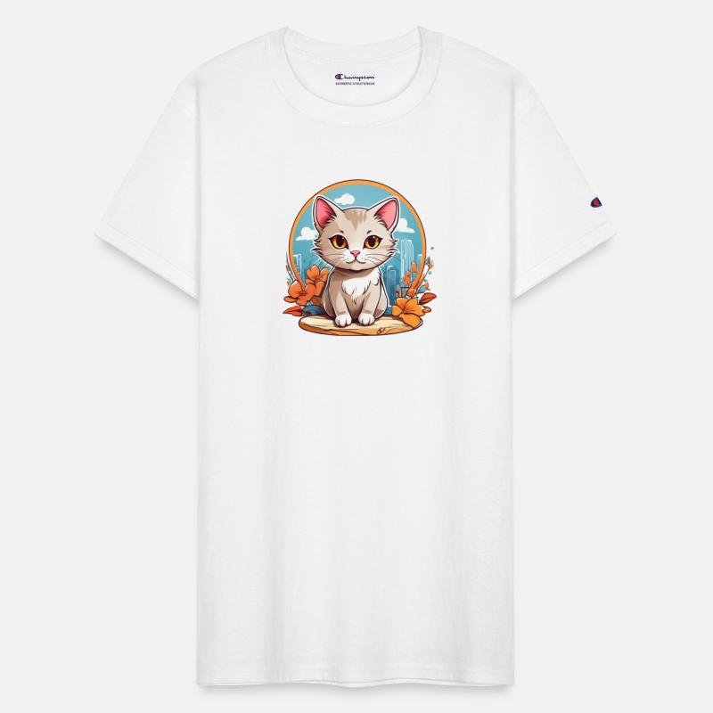 Adorable Whisker Wonders: Cute Cat Pawsitivity Tee