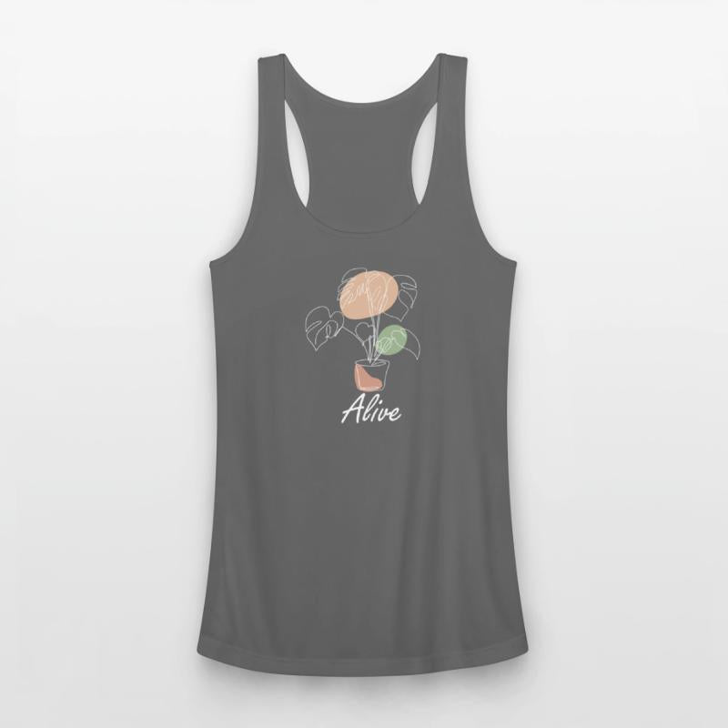 Alive, one line plant, inspirational meanings