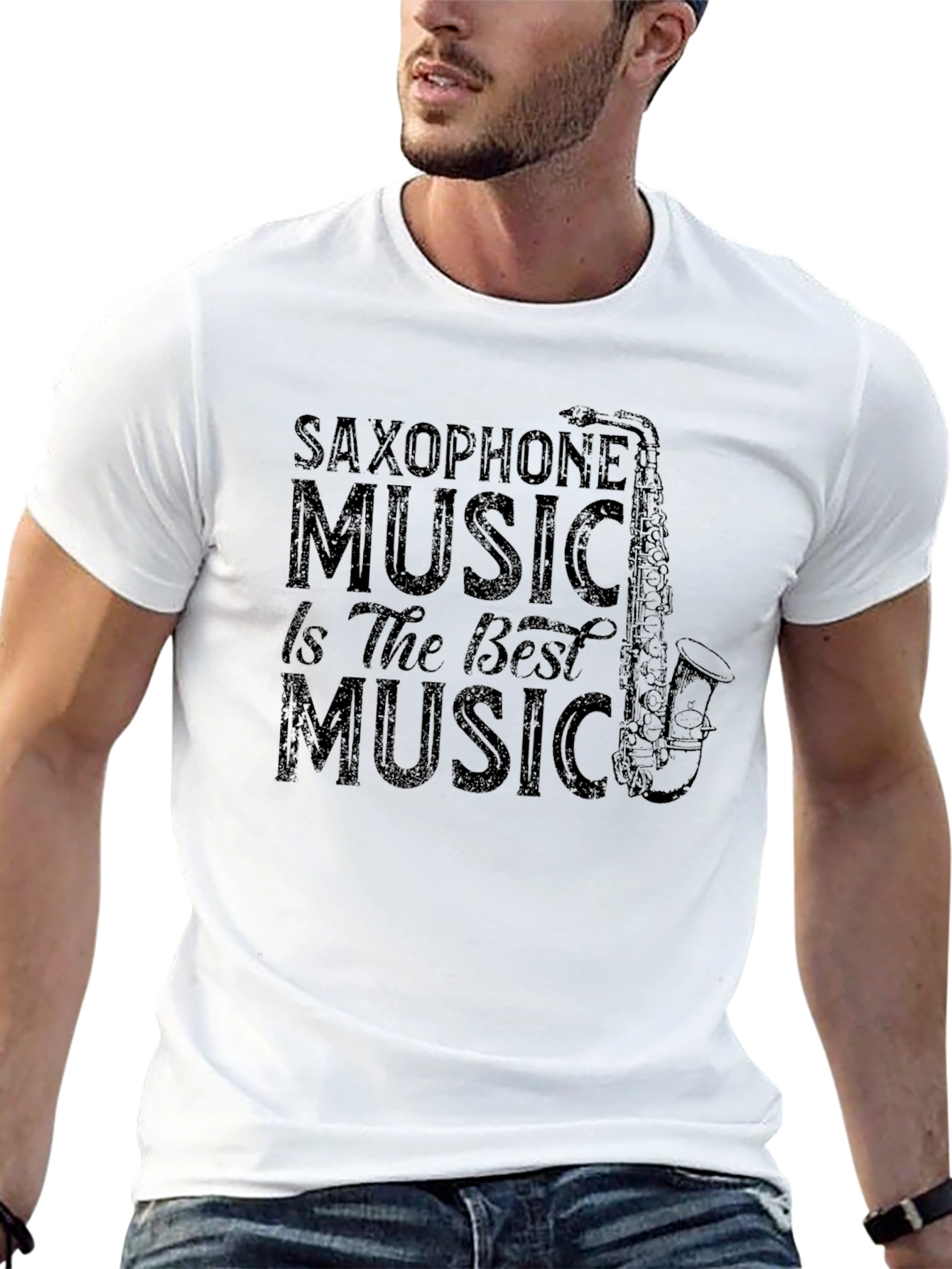 Saxophone Music T-Shirt - Music Lover Tee