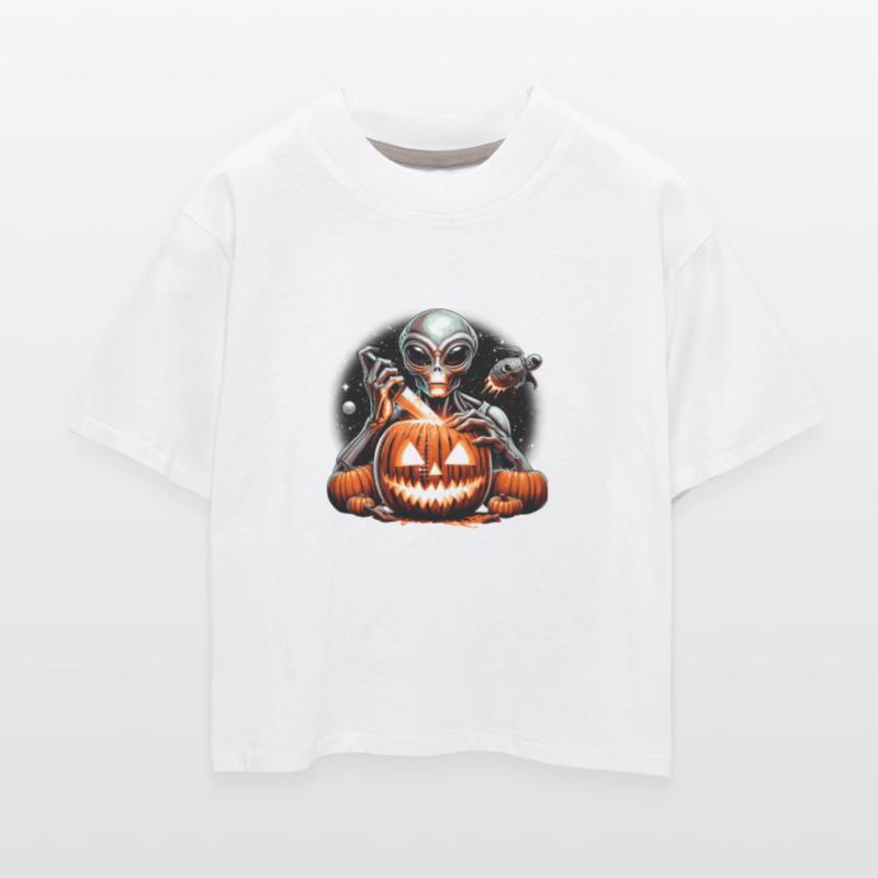 Astronaut Carving Pumpkin