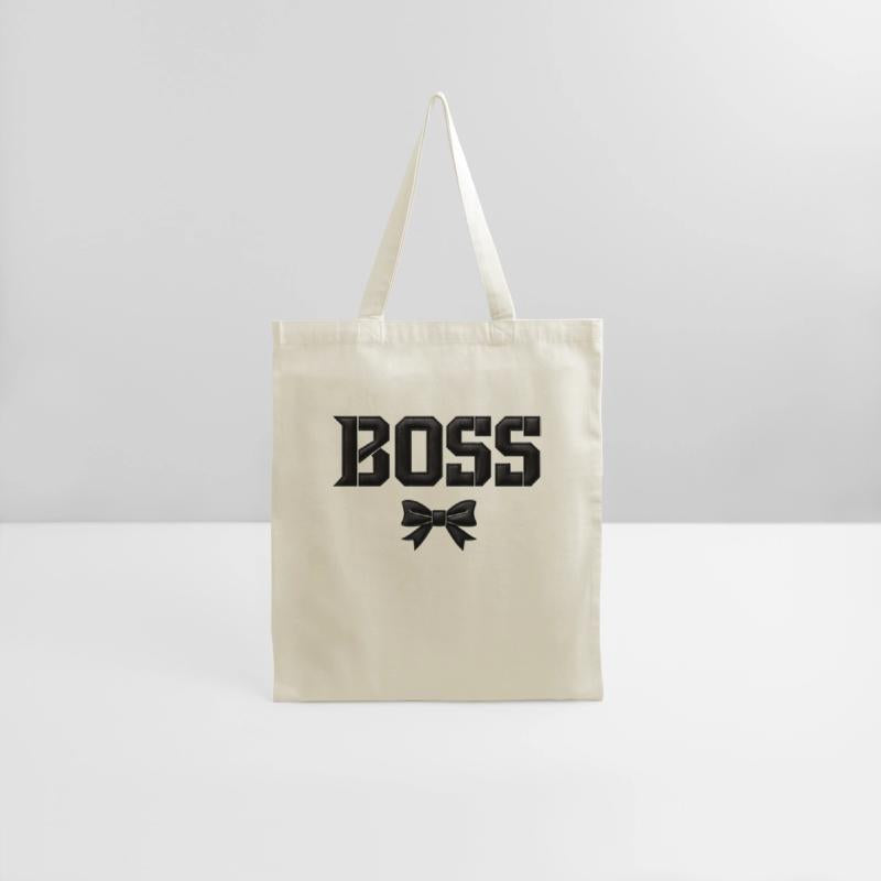 BOSS Text With Minimalist Bow