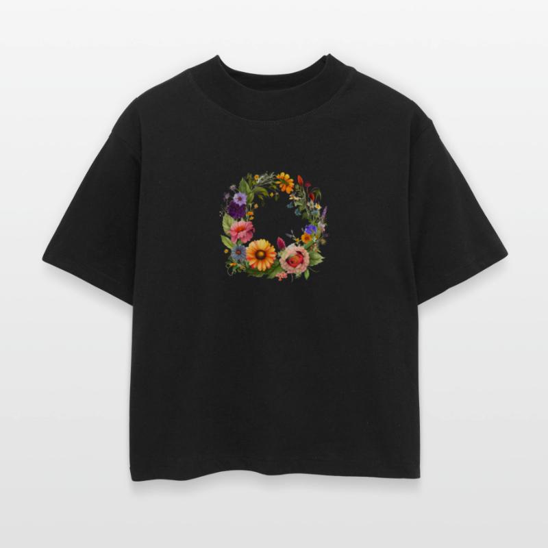 Botanical Wreath Sunset Garden Tones