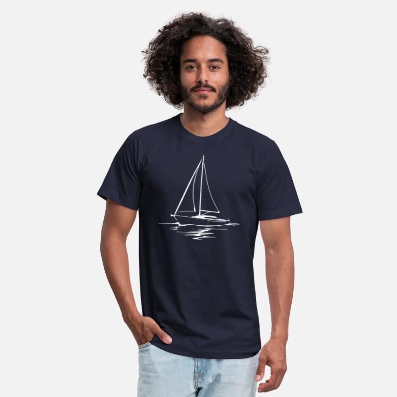 Classic Sailboat Outline