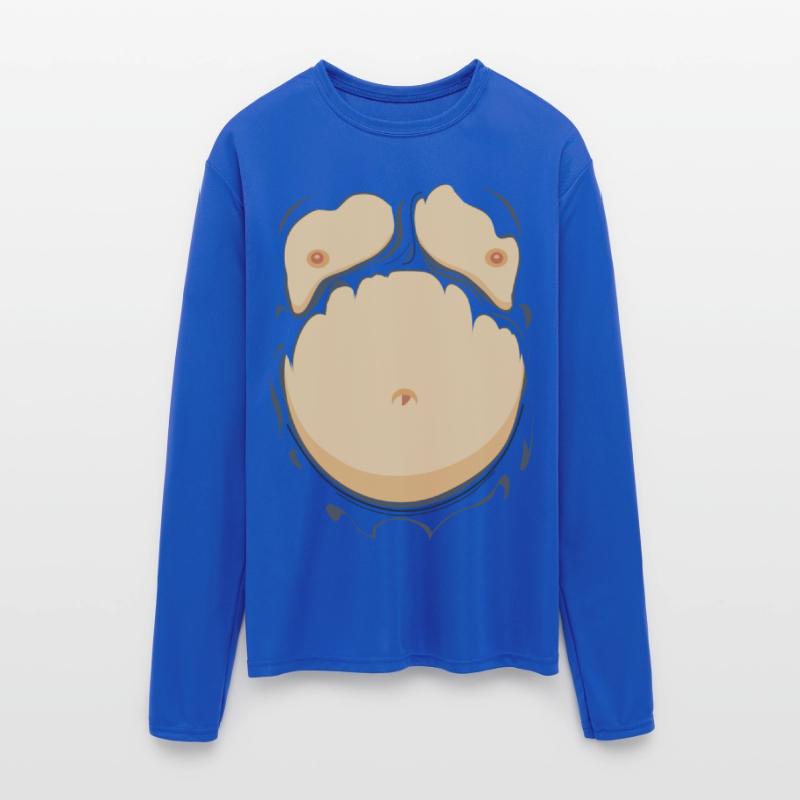 Comic Fat Belly, beer gut, beer belly, chest