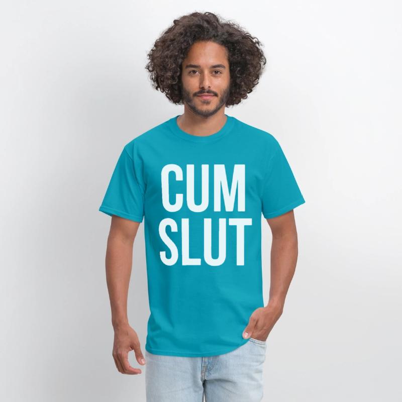 CUM SLUT COOL FUNNY RUDE OFFENSIVE HEN TOP TEE off
