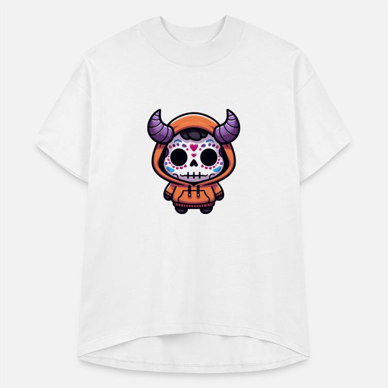 cute horned skull sugar, fresh spring