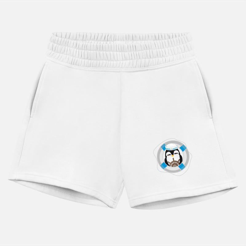 cute penguin as a sailor in marine look