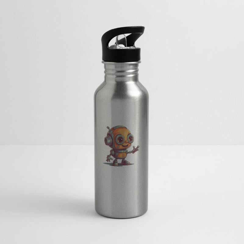 Cute waving robot illustration technology friendly