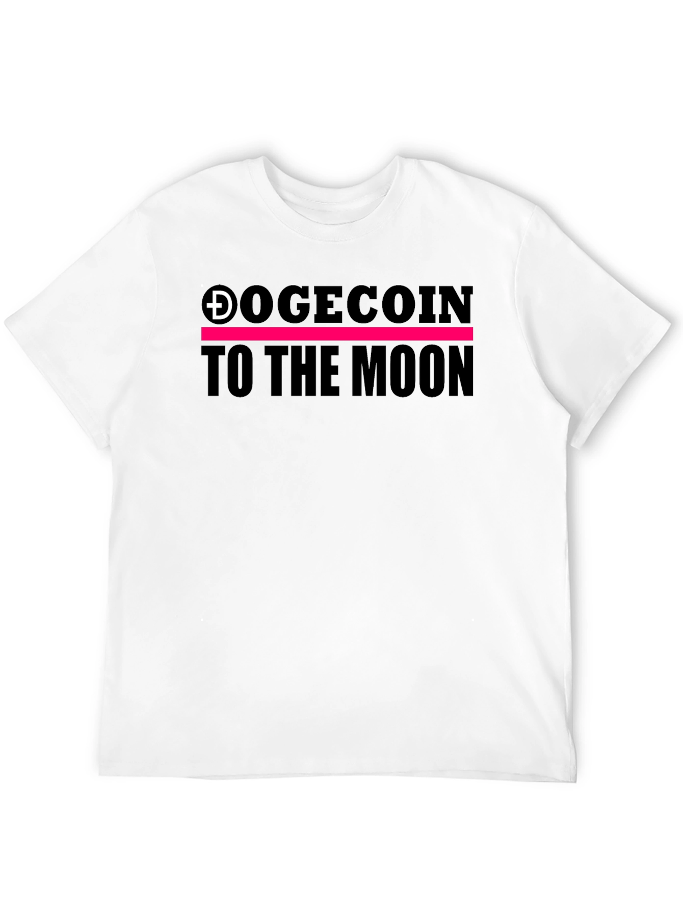 Dogecoin to the Moon Black Tee