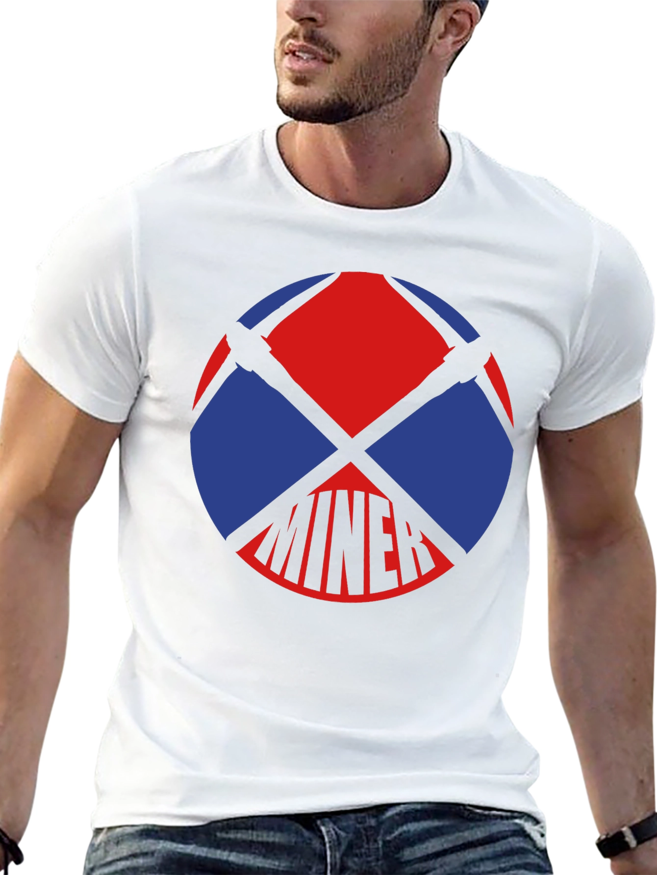 Miner Graphic T-Shirt - Black Cotton Tee
