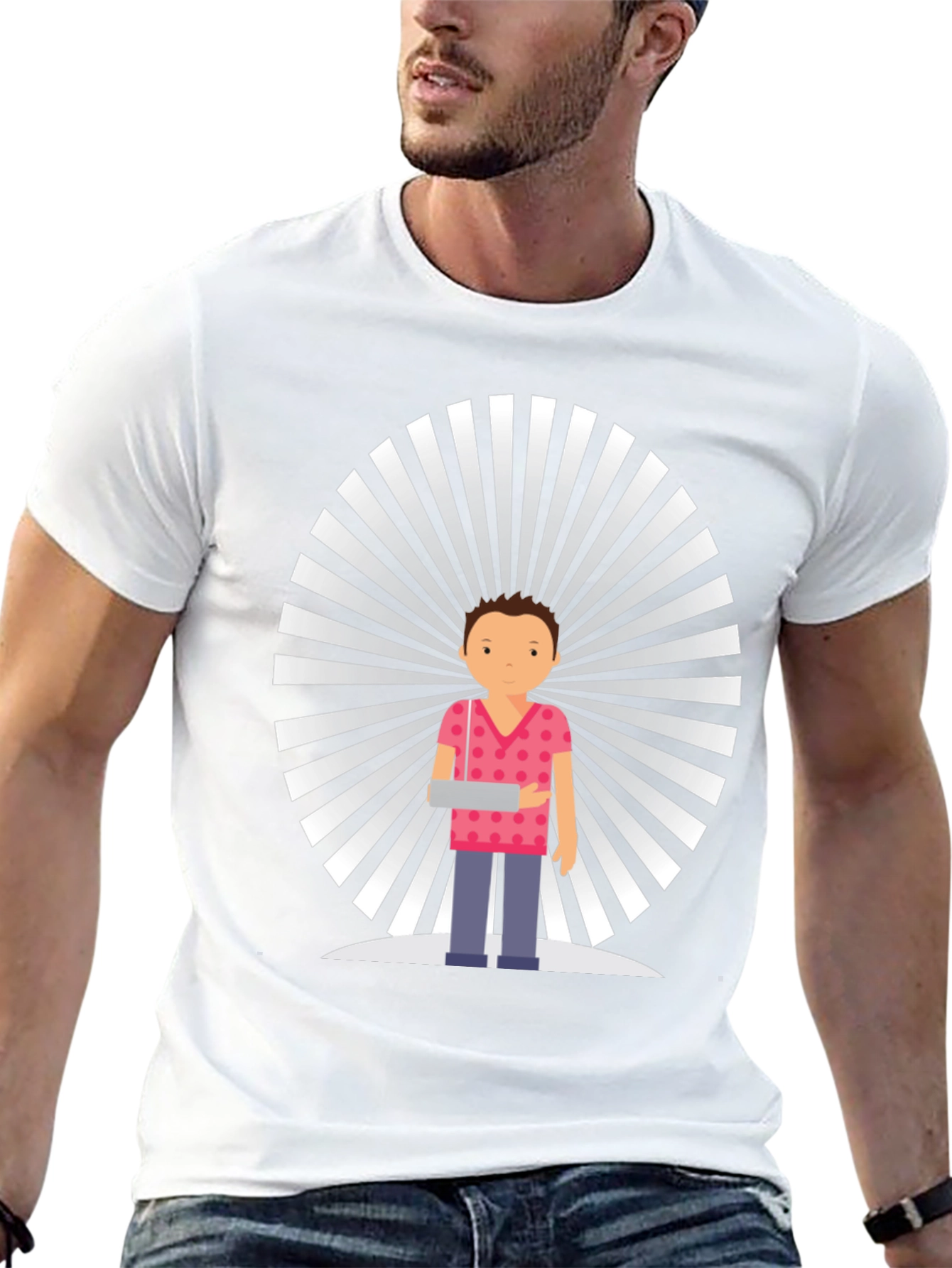 Cartoon Character Graphic T-Shirt