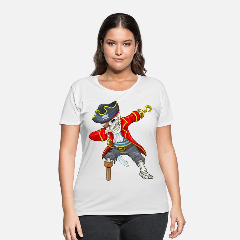 Dabbing Skeleton Pirate Eye Flap Halloween Jolly R