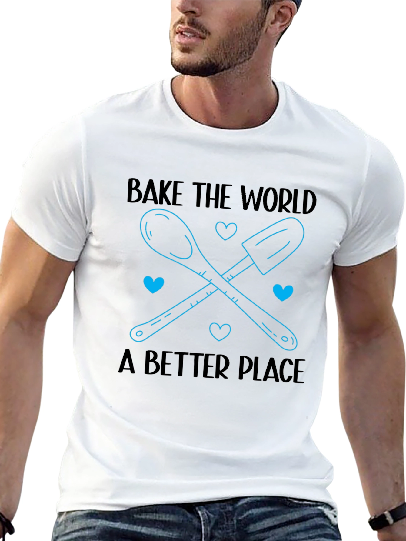 Bake the World T-Shirt - Kitchen Humor