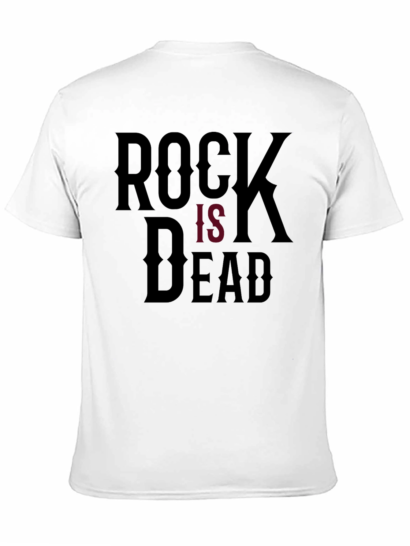 Rock is Dead Graphic Tee - Black Cotton T-Shirt