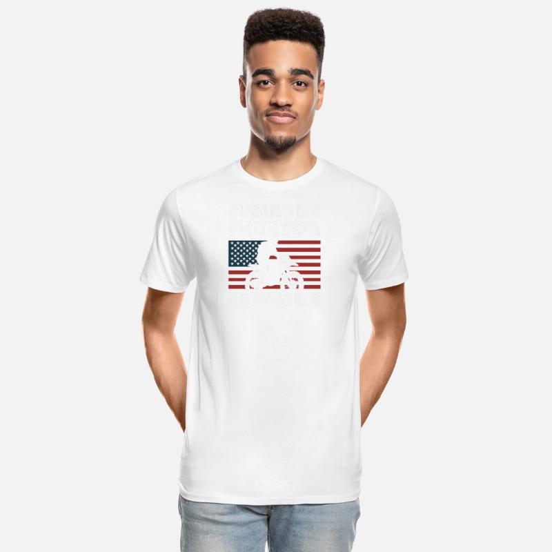 Dirt Bike American Flag Motocross Biker USA