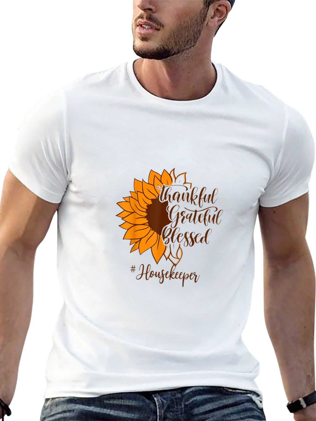Thankful Grateful Blessed Housekeeper T-Shirt