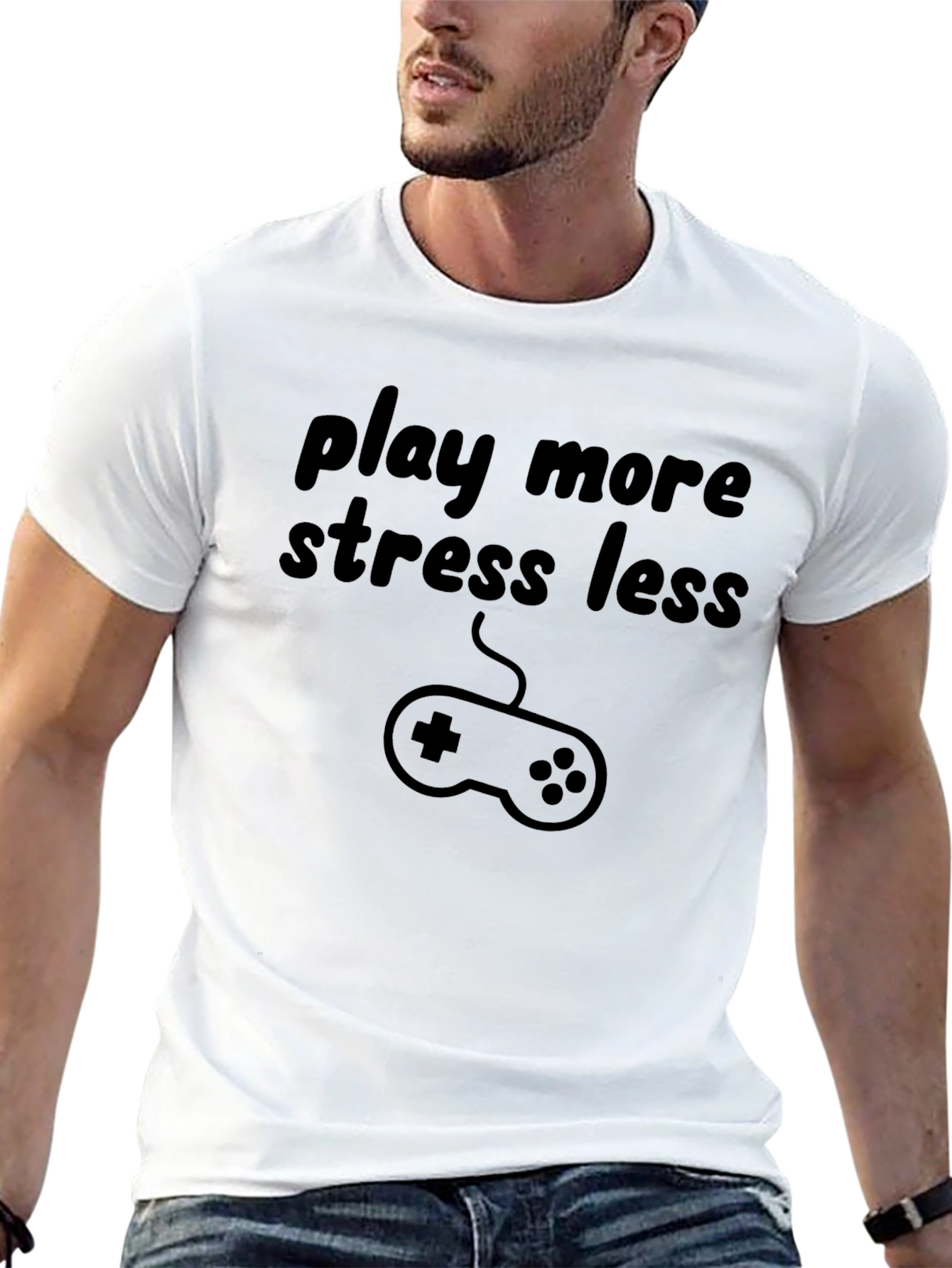 Play More Stress Less T-Shirt