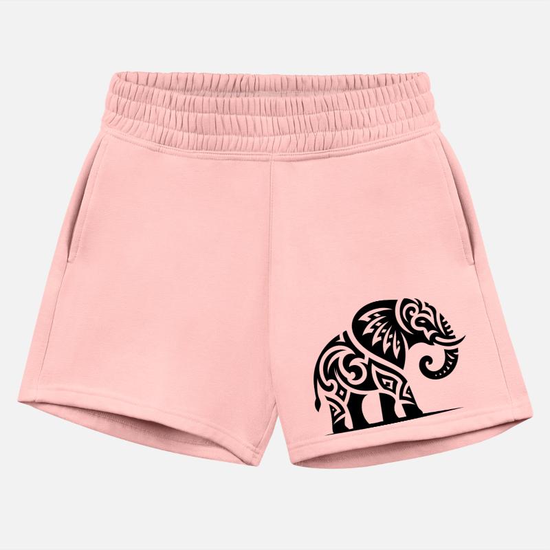 Elegant Tattoo Elephant With Large Tusks