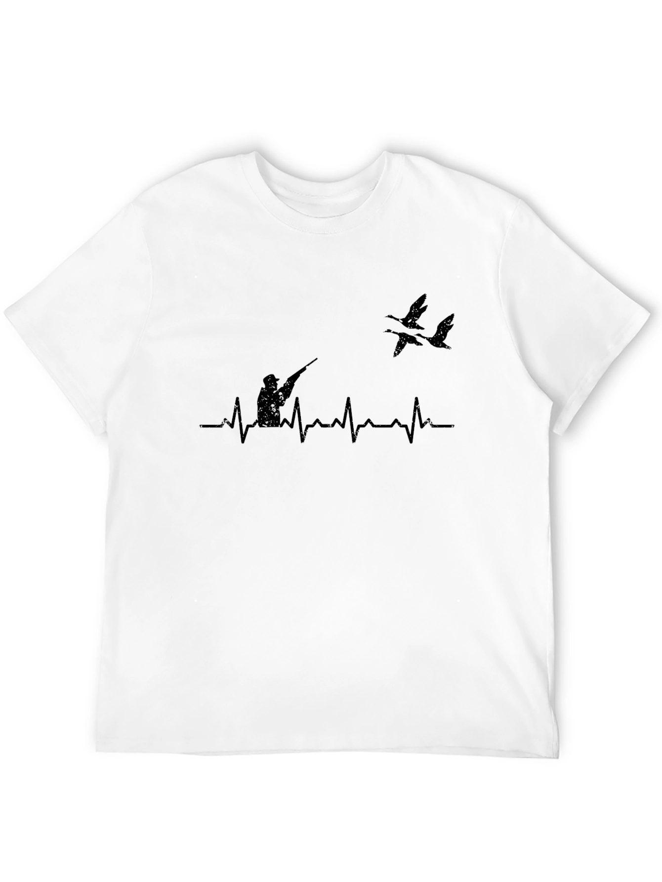 Hunters Heartbeat Graphic Tee - Black