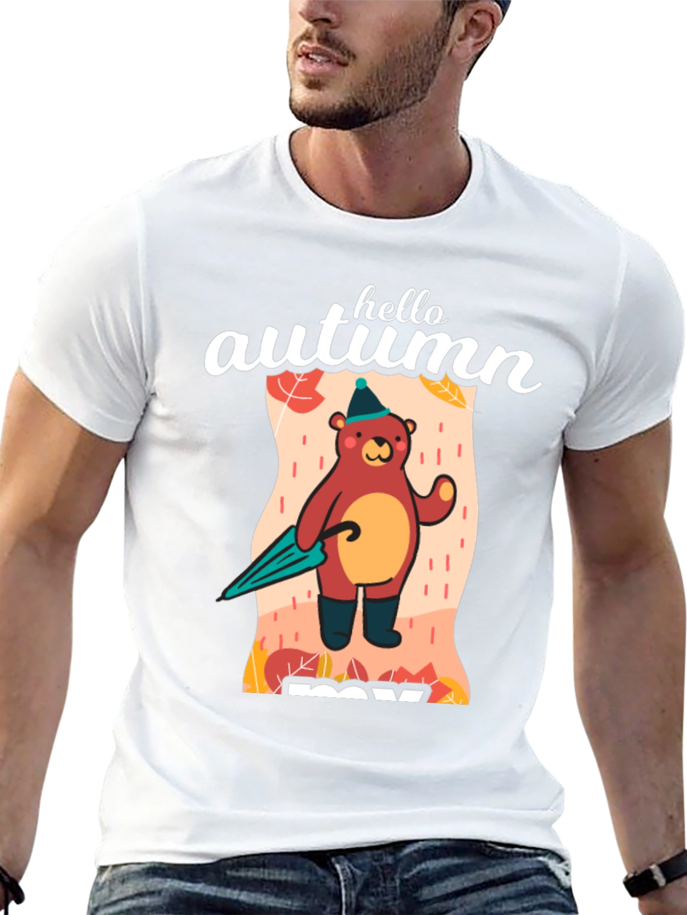 Hello Autumn Bear T-Shirt