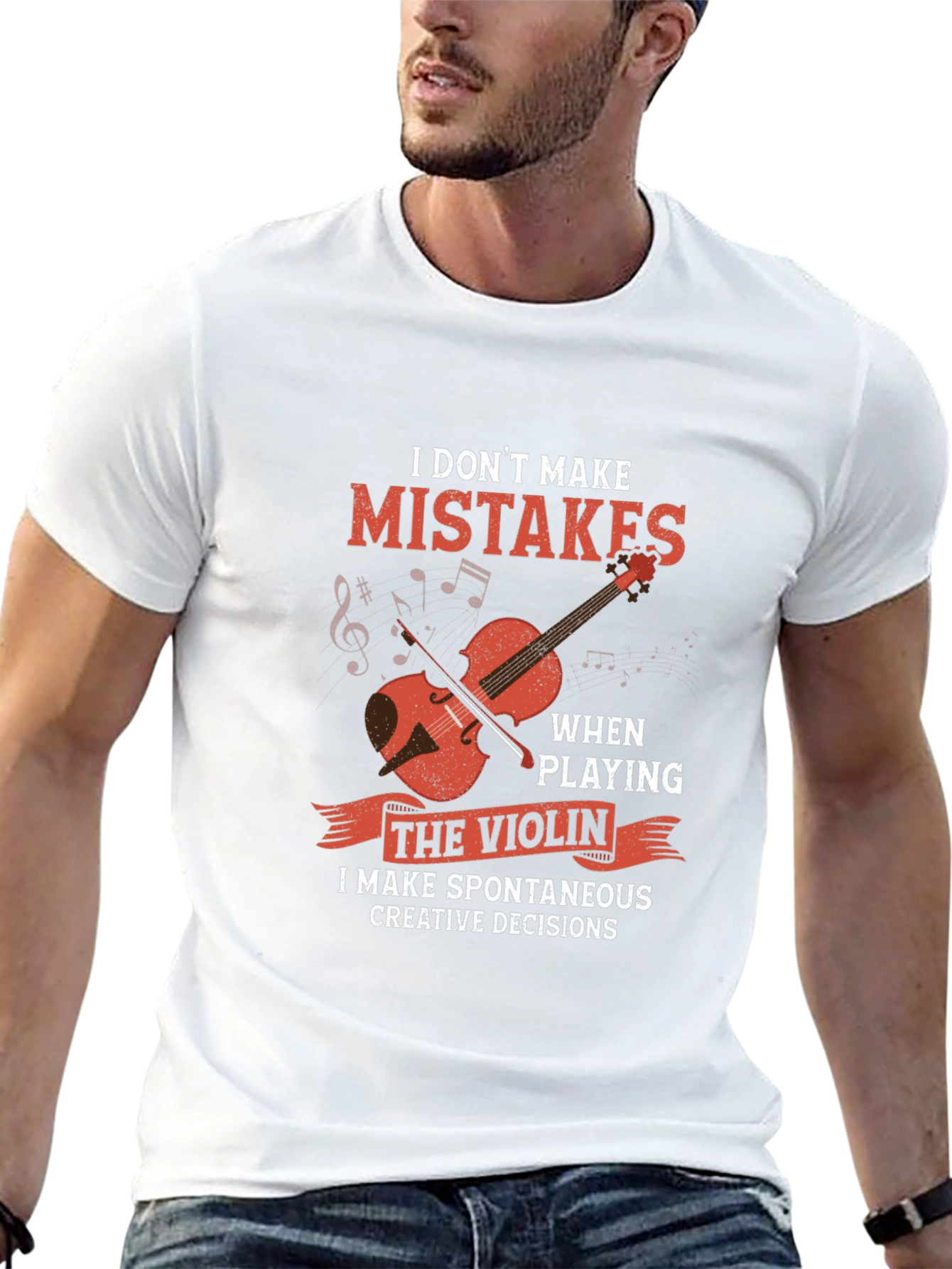 Funny Violinist T-Shirt: I Dont Make Mistakes