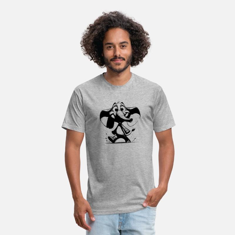 Funny Elephant Big Eyes Huge Trunk