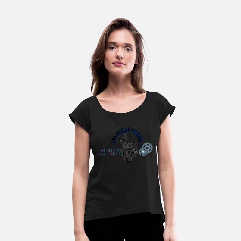 Funny lovely vintage design two wheels forever