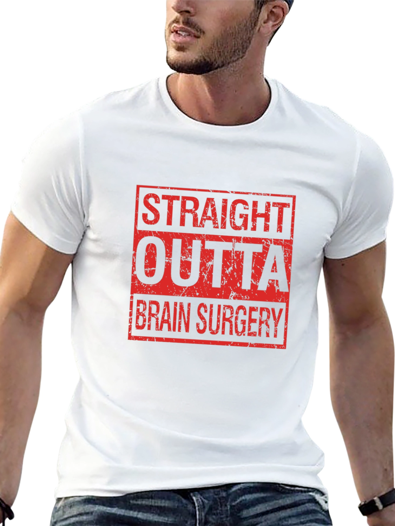 Straight Outta Brain Surgery Graphic Tee