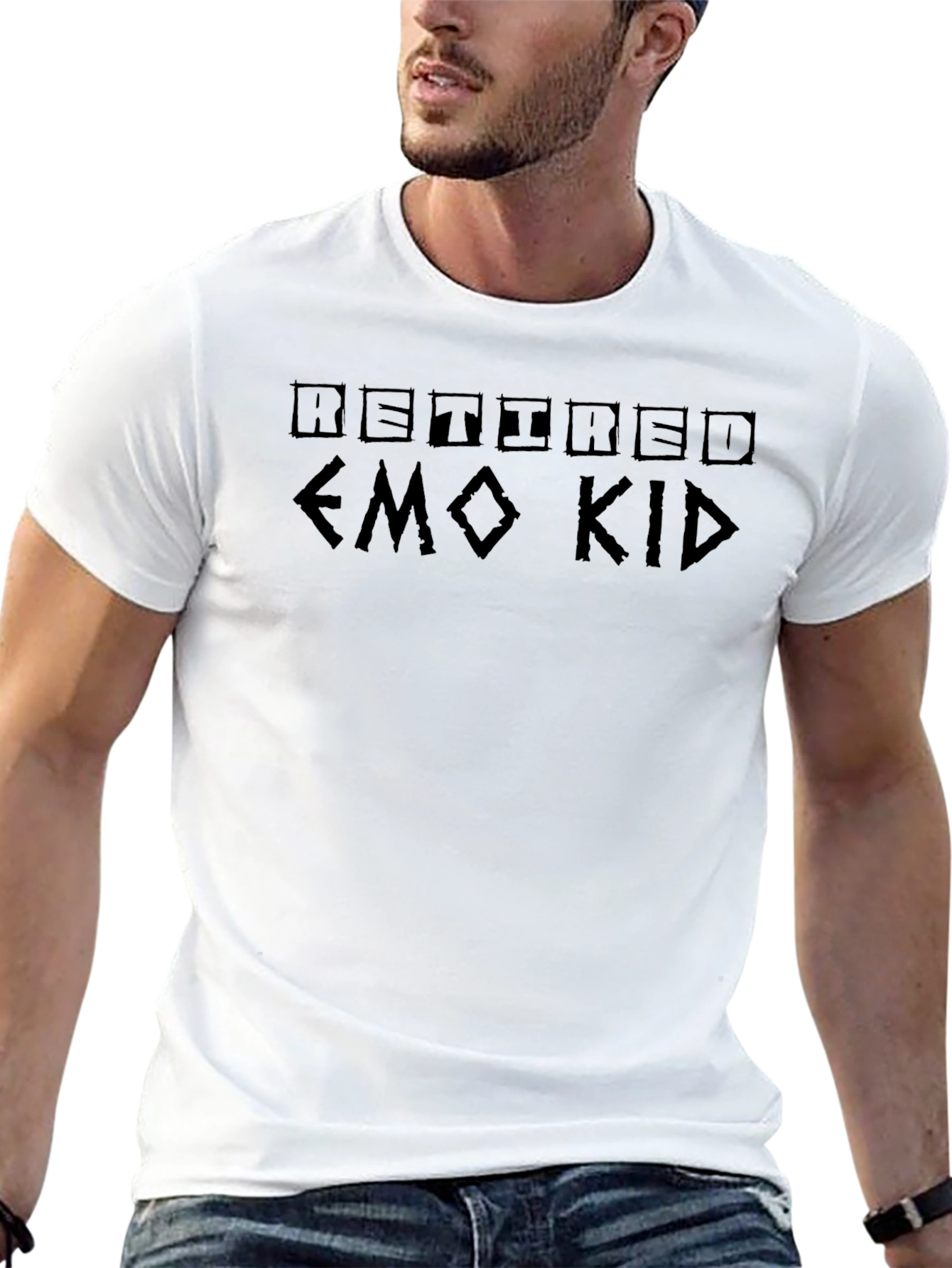 Retired Emo Kid Black Graphic Tee
