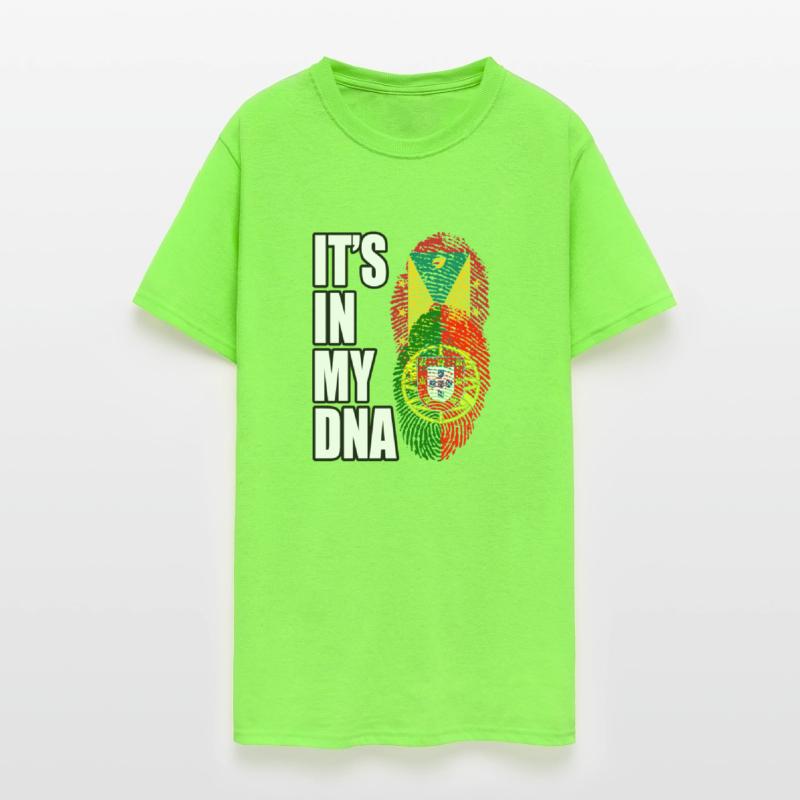 Grenadian And Portuguese Mix Heritage DNA Flag