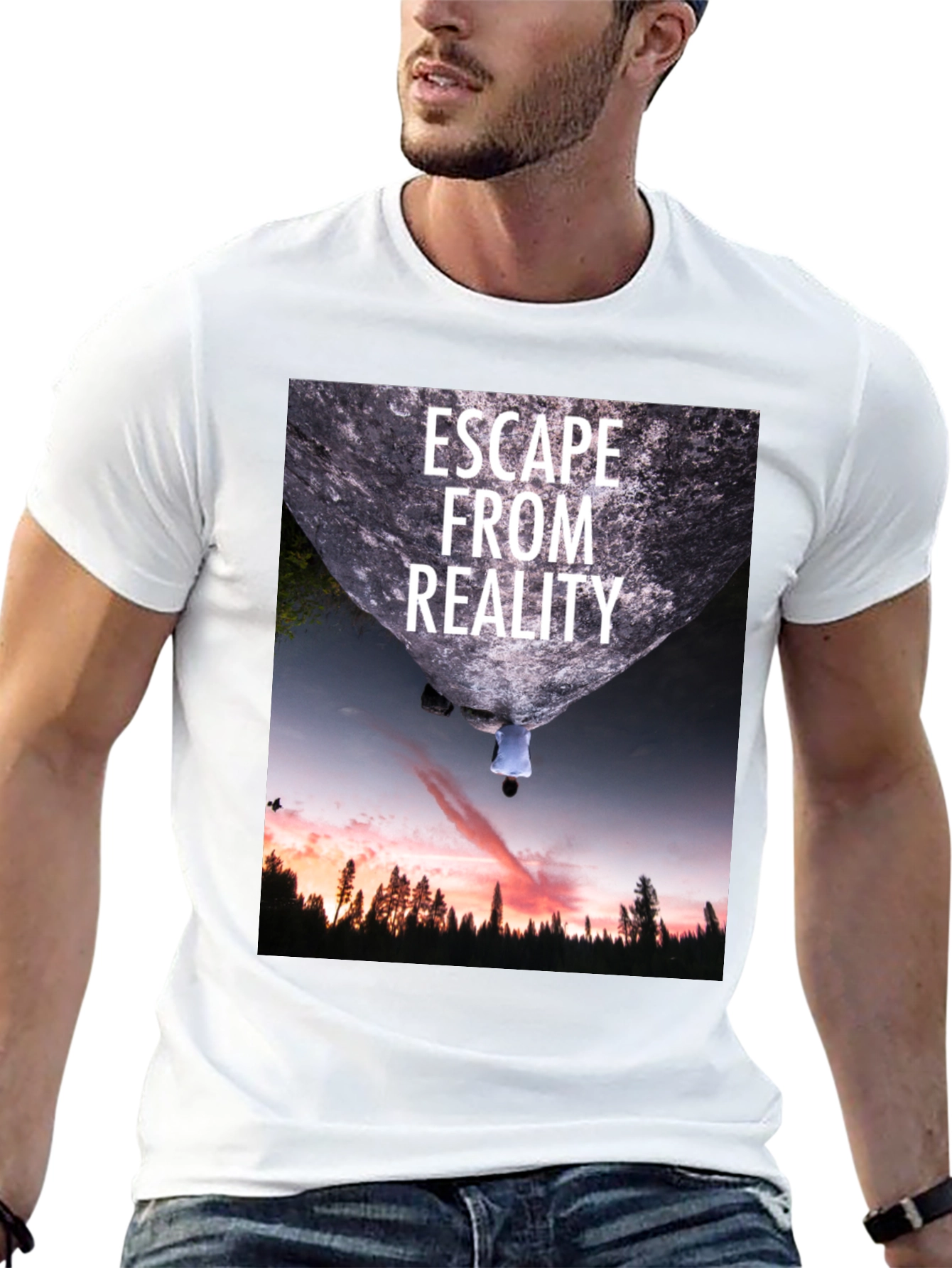 Escape From Reality Black Graphic Tee