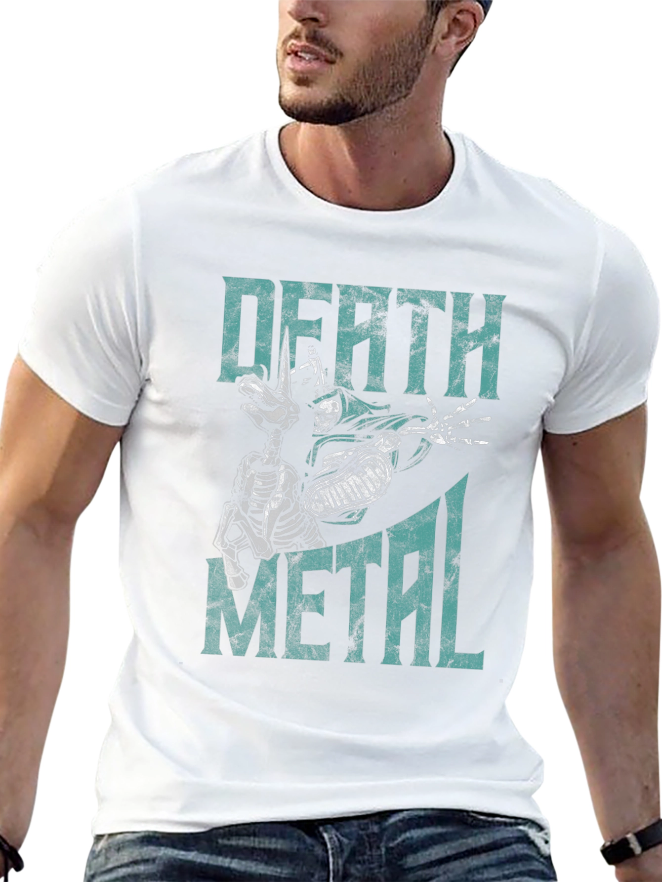 Death Metal Graphic T-Shirt - Mens Black Tee