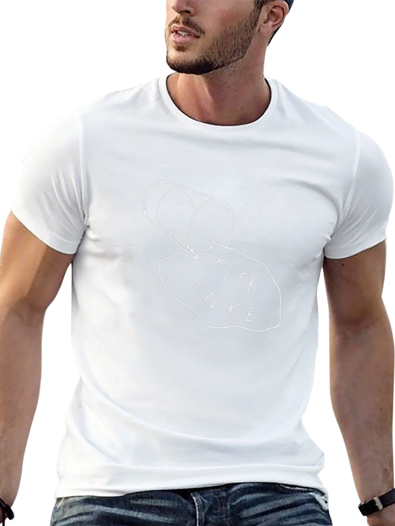 Tyler Funke T-Shirt - Black Cotton Graphic Tee