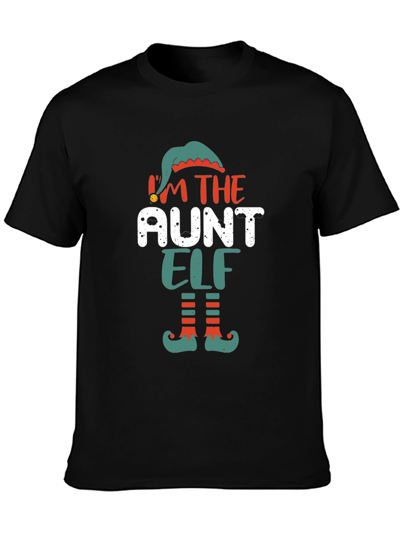 Im the Aunt Elf T-Shirt - Festive Holiday Apparel