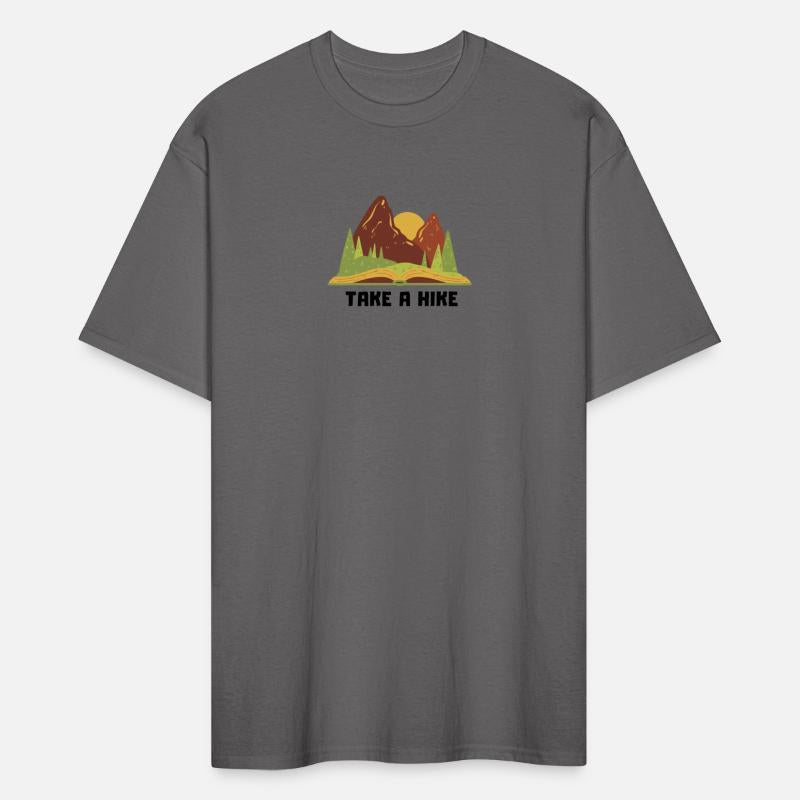 hiking tshirt, hiking shirt, hike mountains nature