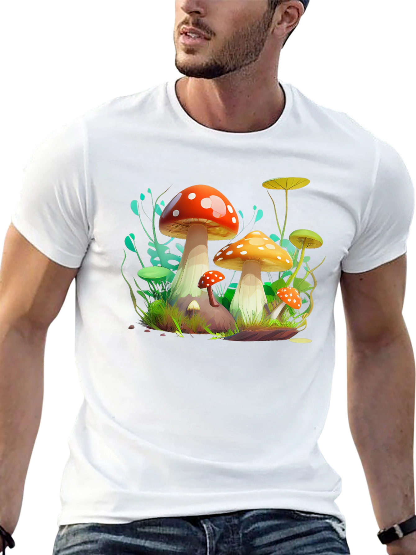 Funky Mushroom Graphic Tee