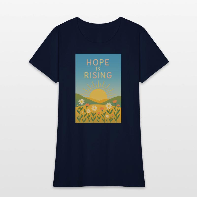 Hope is Rising – Minimal Sunrise Art