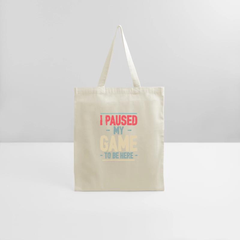 I Paused My Game to Be Here Video Gamer Mens Retro