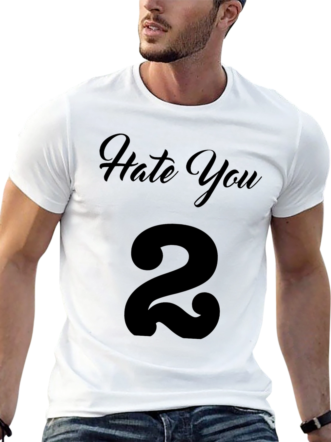 Hate You 2 T-Shirt - Black Graphic Tee