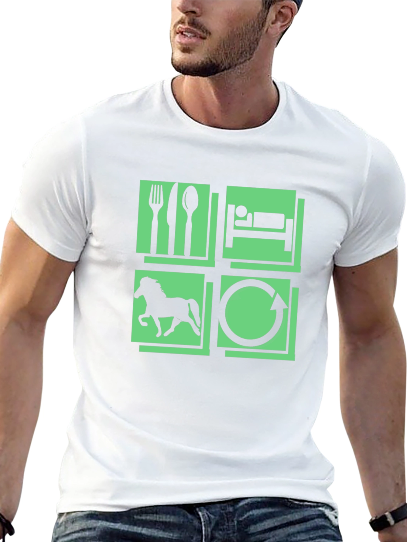 Eat Sleep Horse Repeat T-Shirt