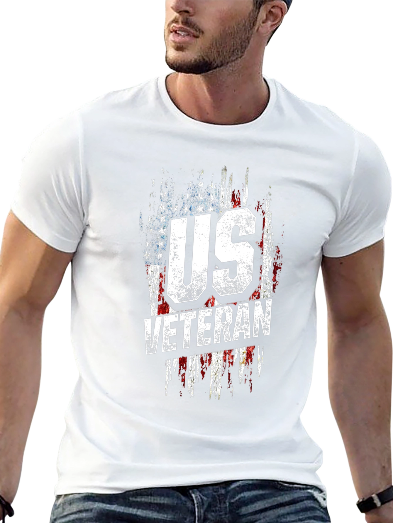 US Veteran Patriotic Graphic T-Shirt