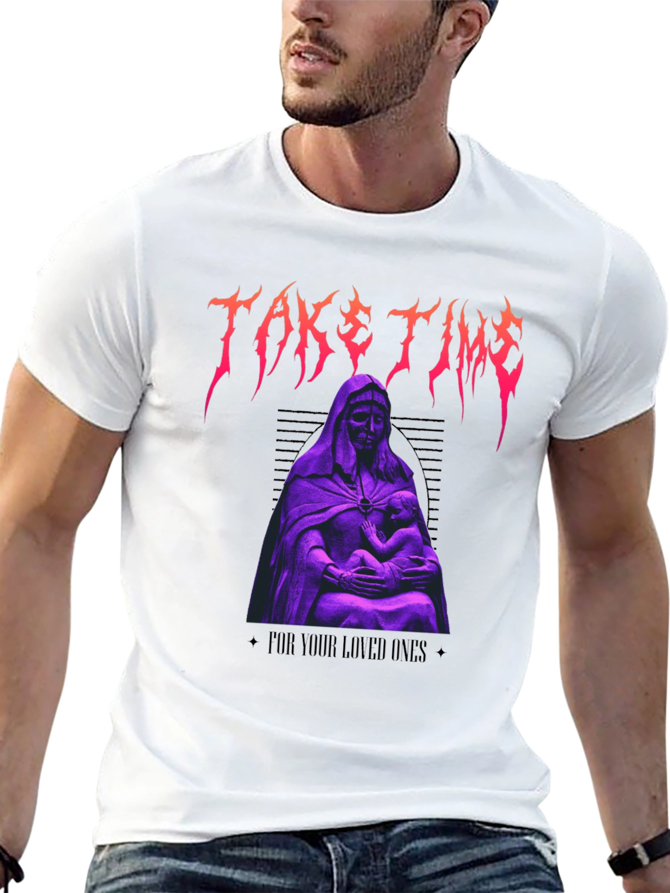 Take Time Graphic Tee - Black Unisex T-Shirt