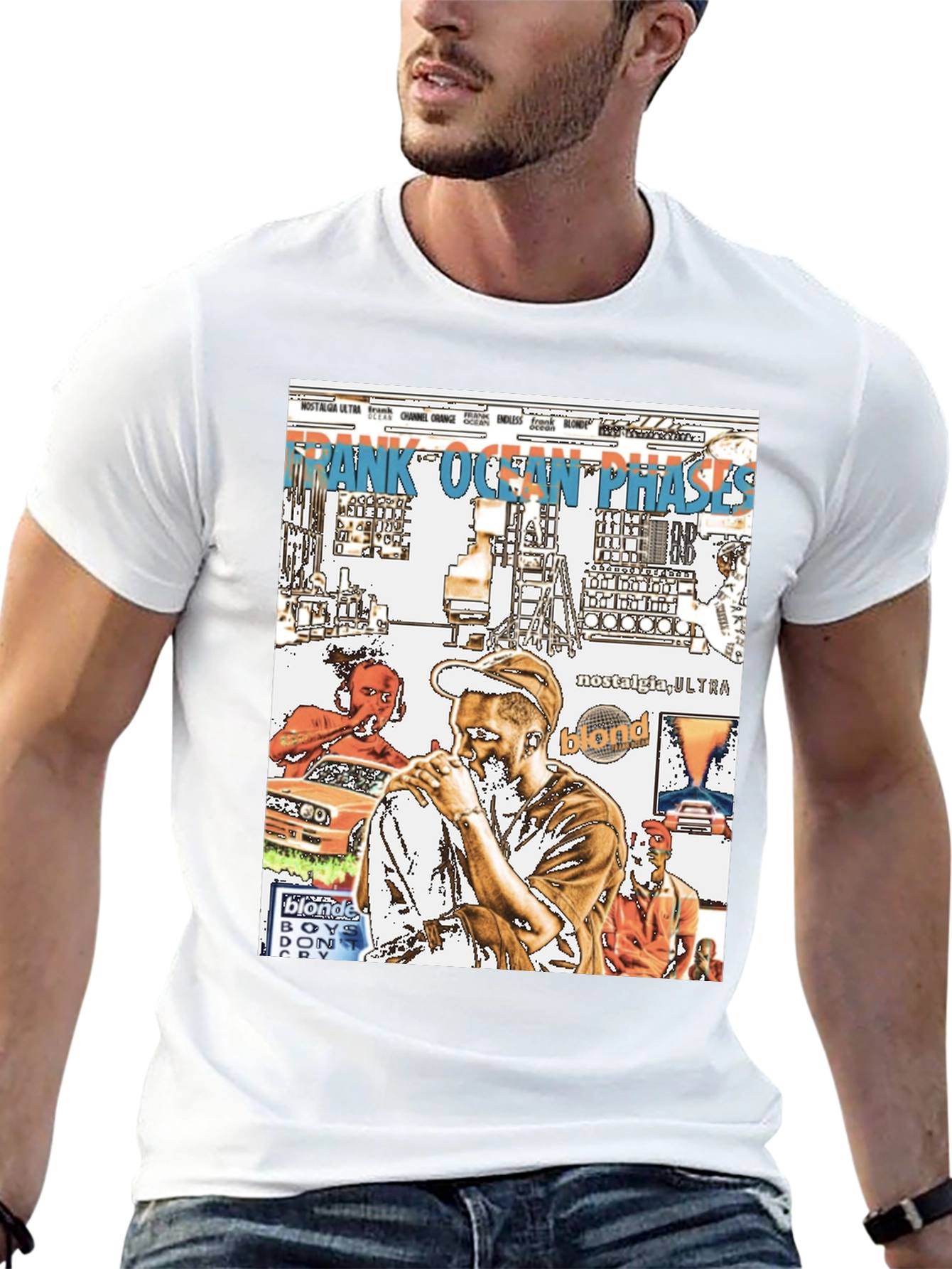 Frank Ocean Graphic Print Black T-Shirt