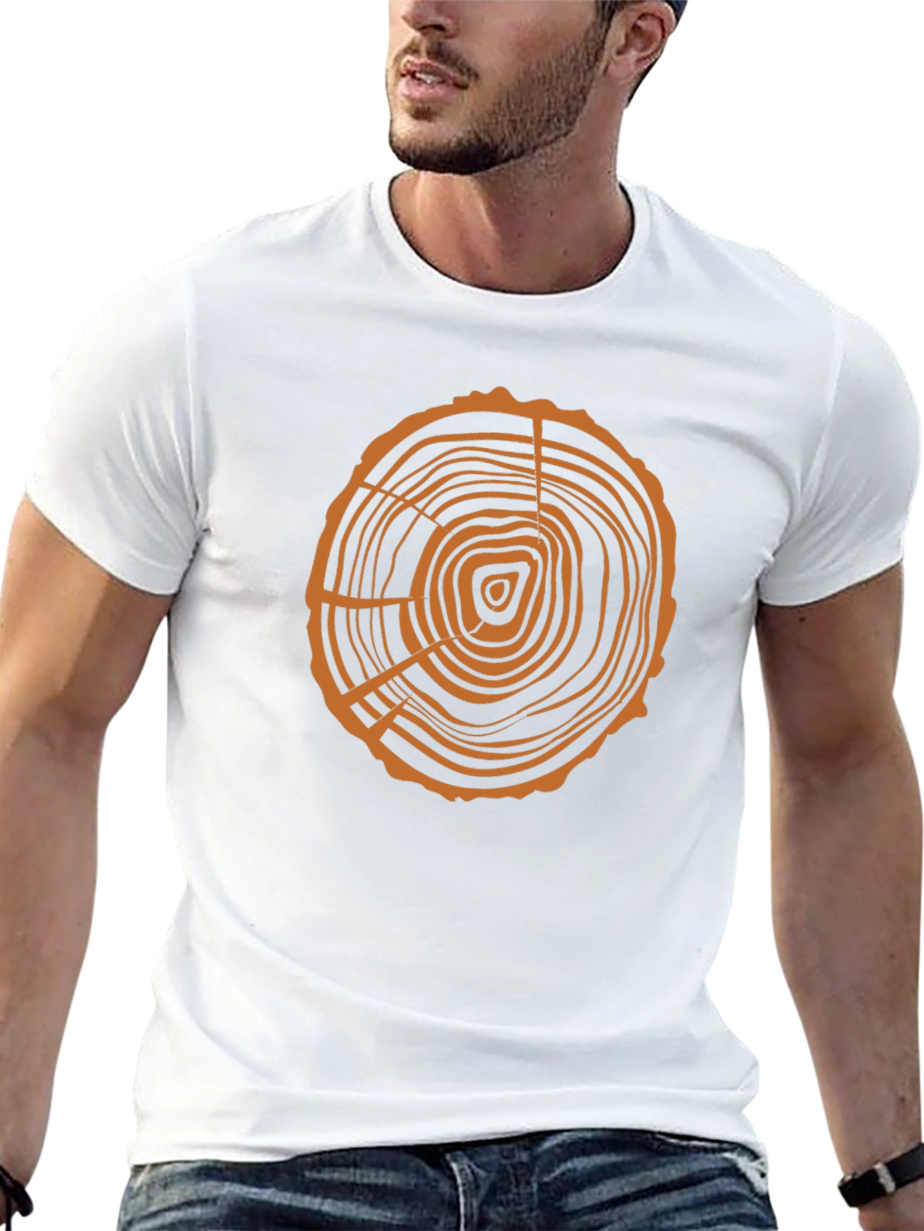 Tree Ring Graphic Tee - Organic Style