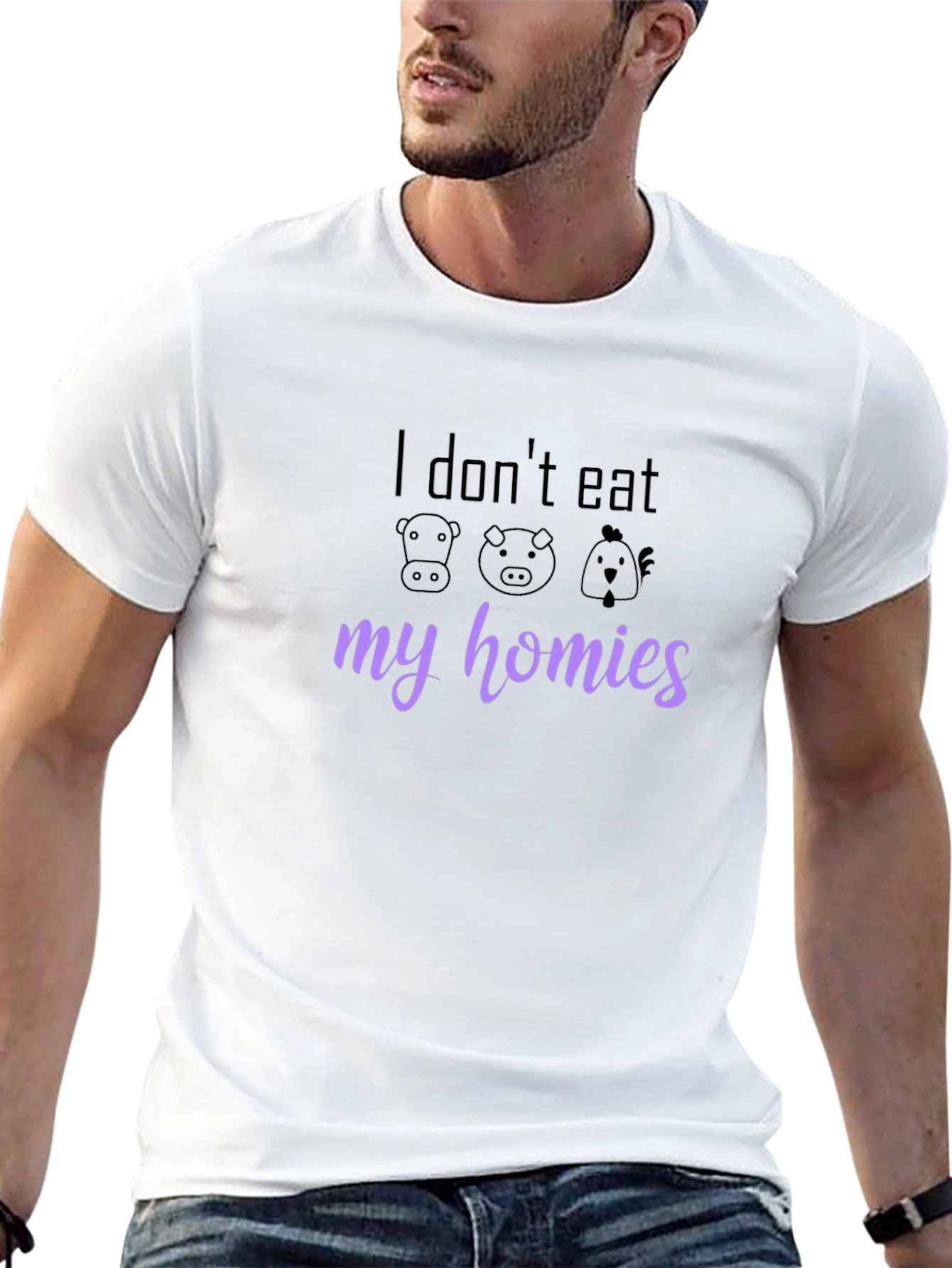 Vegan T-Shirt - I Dont Eat My Homies